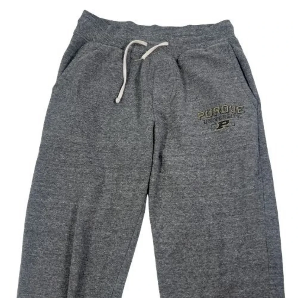 Purdue University Sweatpants Mens Small Gray Jogger Boilermakers Fleece College - Picture 1 of 7